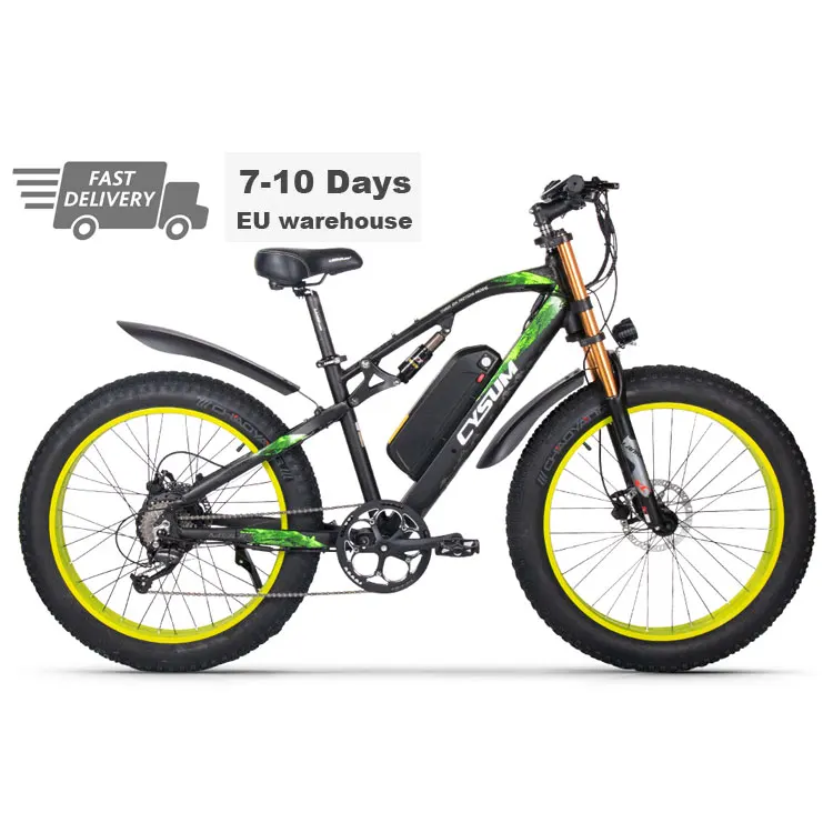 

Direct Factory 1000w 48v 17Ah Black-Green Fat Tire Mountain Bicycle Road Bike Electric for sale