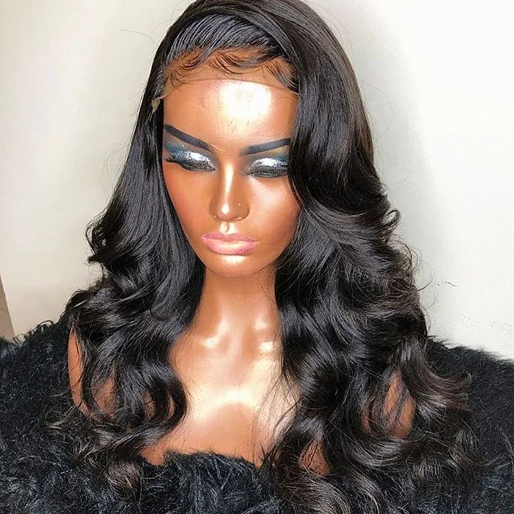 

HD Lace Bleached Knots Pre Plucked Fake Scalp Loose Body Wave Raw Indian Cuticle Aligned Hair Lace Front Wig