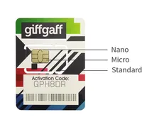 

Wholesale Giffgaff UK Europe Blank Bulk SIM Card -Prepaid/Postpaid GSM/3G/4G LTE Starter Kit Unactivated Micro/Nano/Standard