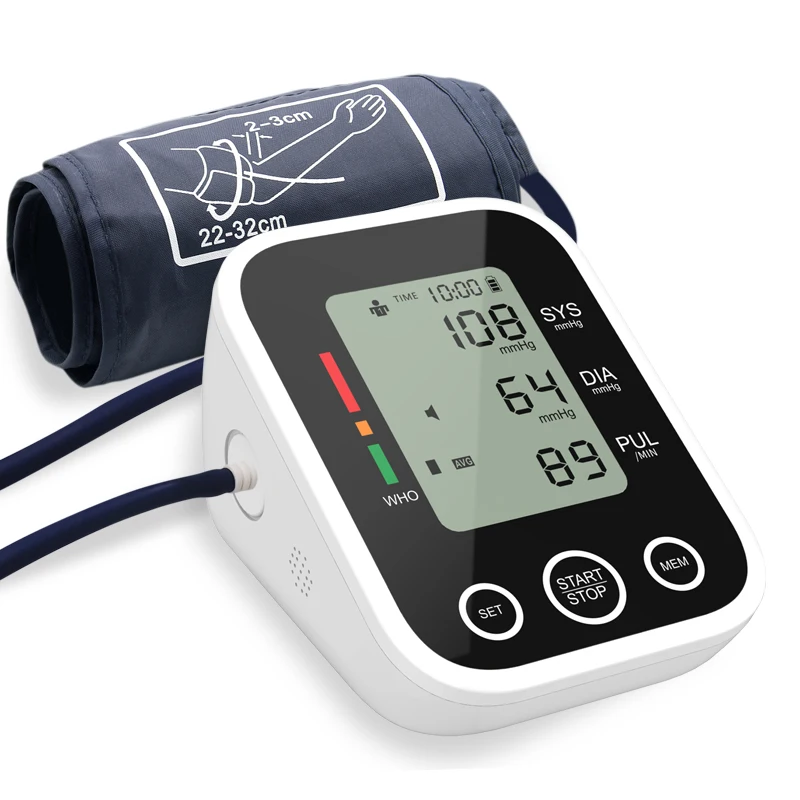 

Digital Sphygmomanometer Cuff Tensiometro Machine Electronic Arm Style Bp Blood Pressure Monitor Meter