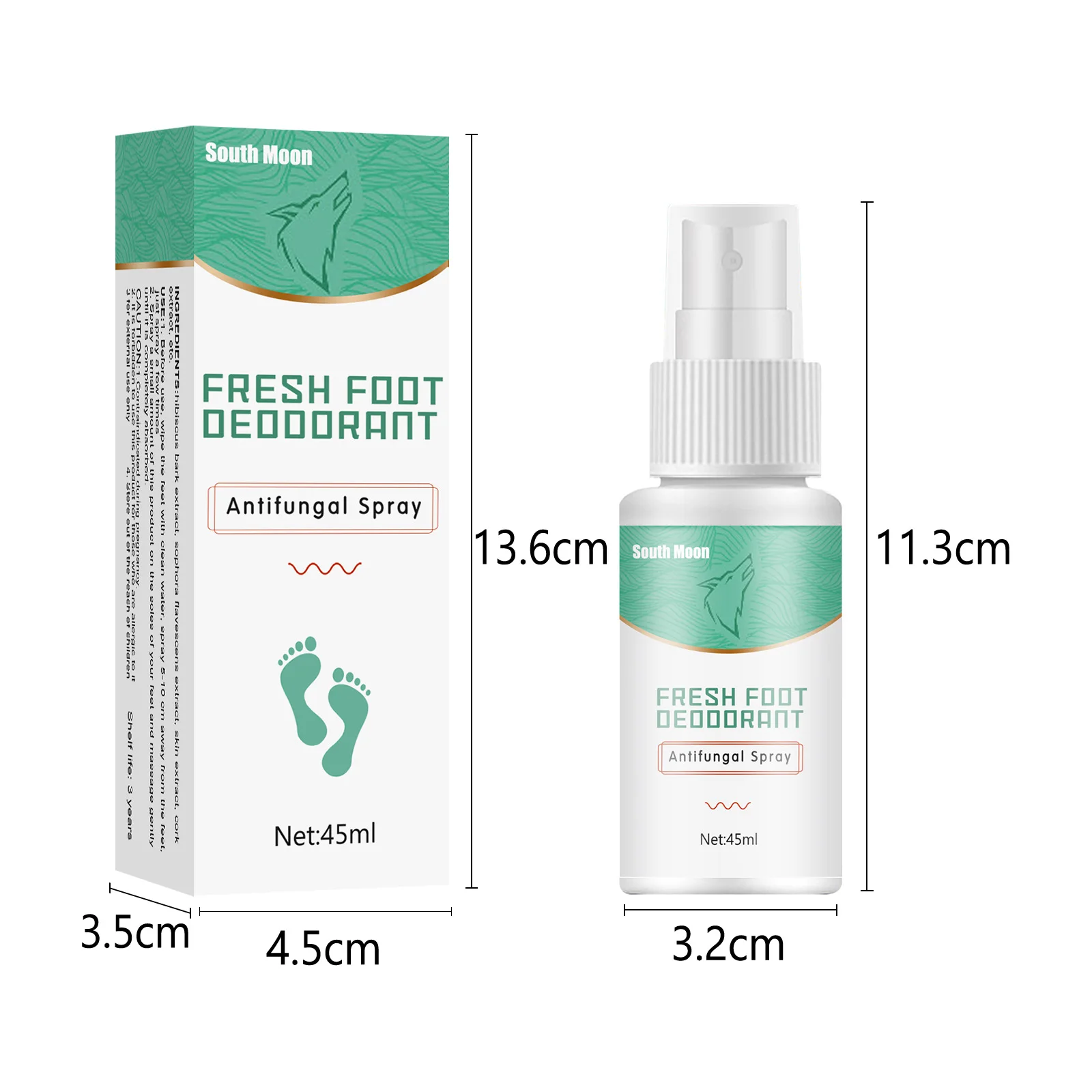 

South Moon Wolf poison beriberi king antibacterial spray Foot Care Itchy feet and itchy feet