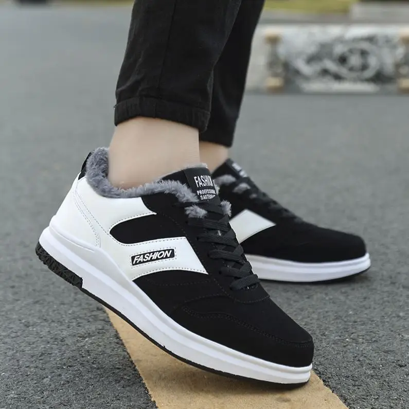 

Fashion comfortable winter cotton fabric men sport shoes and jogging shoes, Optional