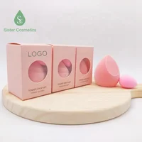 

Low Moq Custom Logo Make Up Sponges Box Case Package Customized Makeup Sponge Packaging For Beauty Makeup Blender