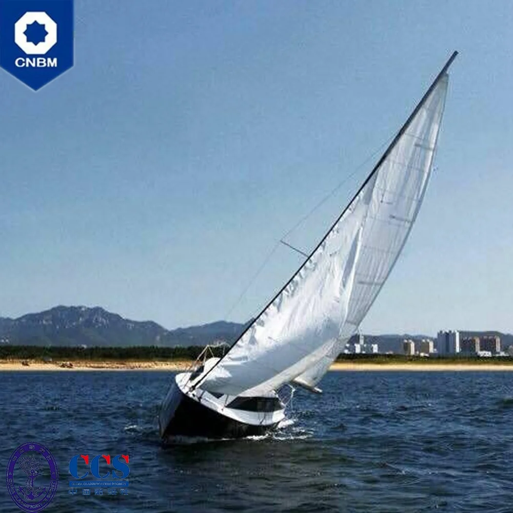 
24 ft OEM Custom Made in China Solar Panels Powered Fiberglass Racing Sailboats Sail Boat Sailing Yachts for Sale 