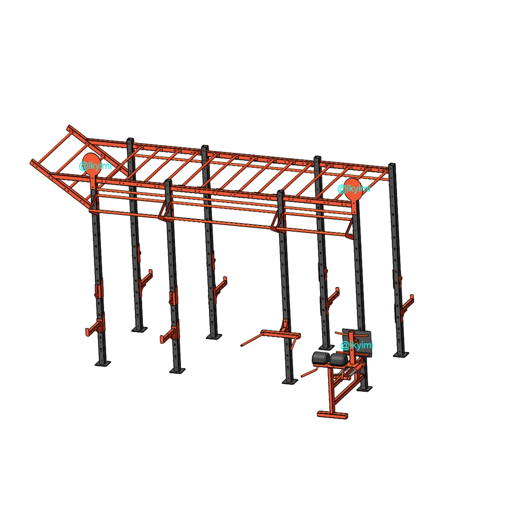

Commercial Multifunction Rack Monkey Equipment Fitness Gym For Club, Red