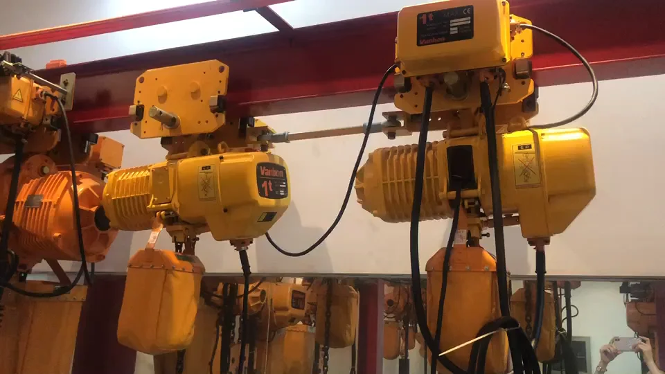 Vanbon Black Bear Type 500kg 1ton 2ton 5ton Electric Chain Hoist With Drive Trolley Oem For
