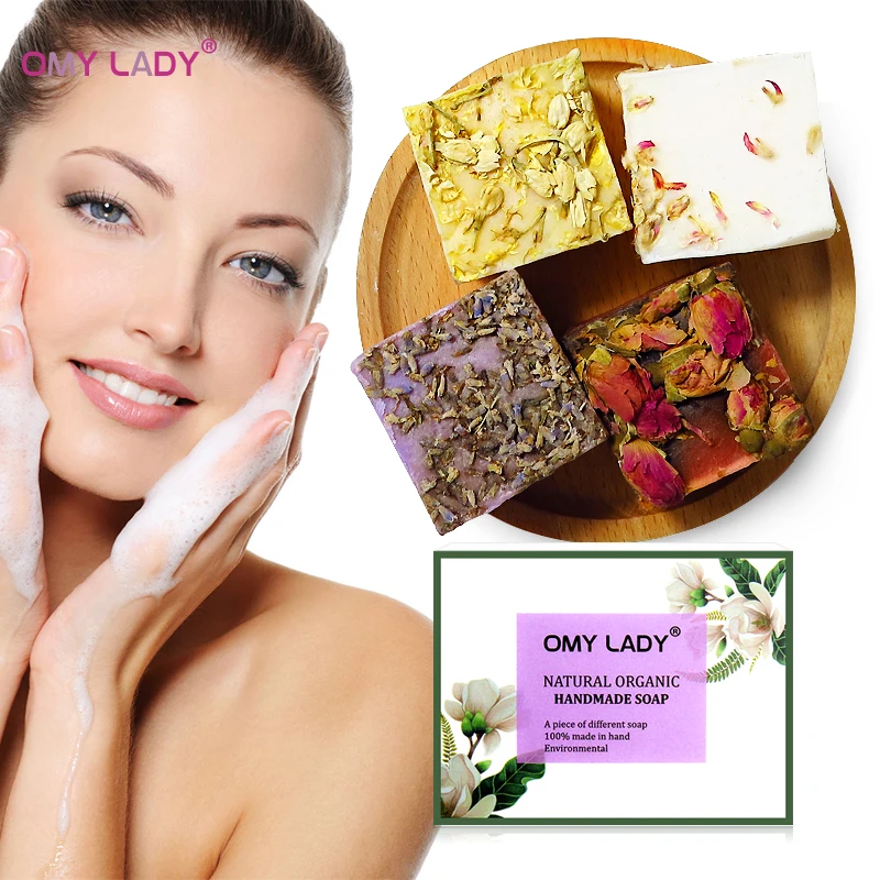 

OMY LADY Private label Natural Organic Sea Salt Soap Whitening Handmade Goat Milk Soap For Remove Skin Acne Deep Cleansing Face