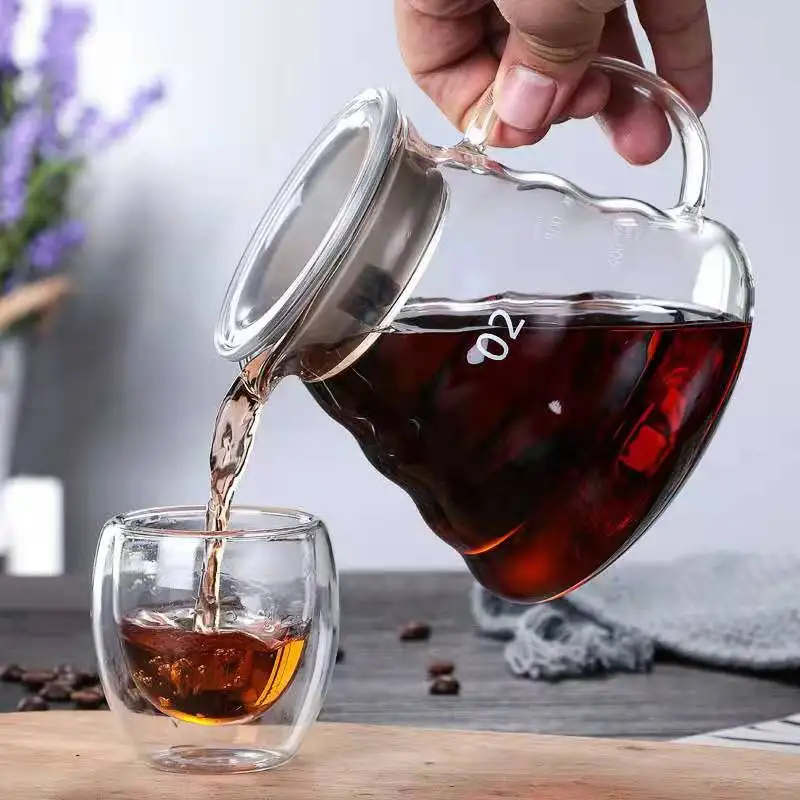 

Hot Selling 250ml 800ml Classic Series Pour-over Borosilicate Glass Coffeemaker pot