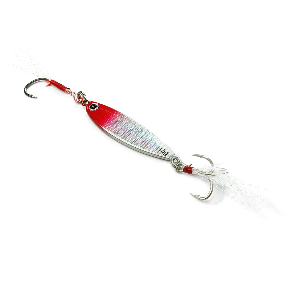 

Leading 4.4cm 7.5g Multicolor Treble Hook Metal Jigging Trolling Lure Sinking Fishing Lures Baits Jigs Saltwater, 5 colors fishing jigs