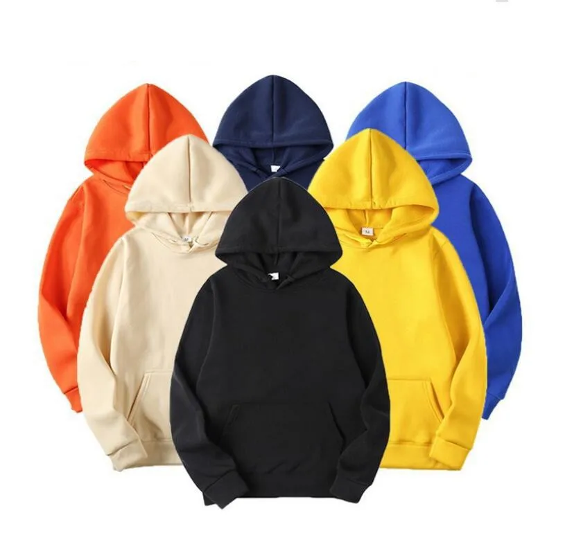 

Oem Sudaderas Custom Logo Casual Solid Color StreetWear Oversized Loose Pullover Blank organic cotton Heavyweight Men'S Hoodies, Picture