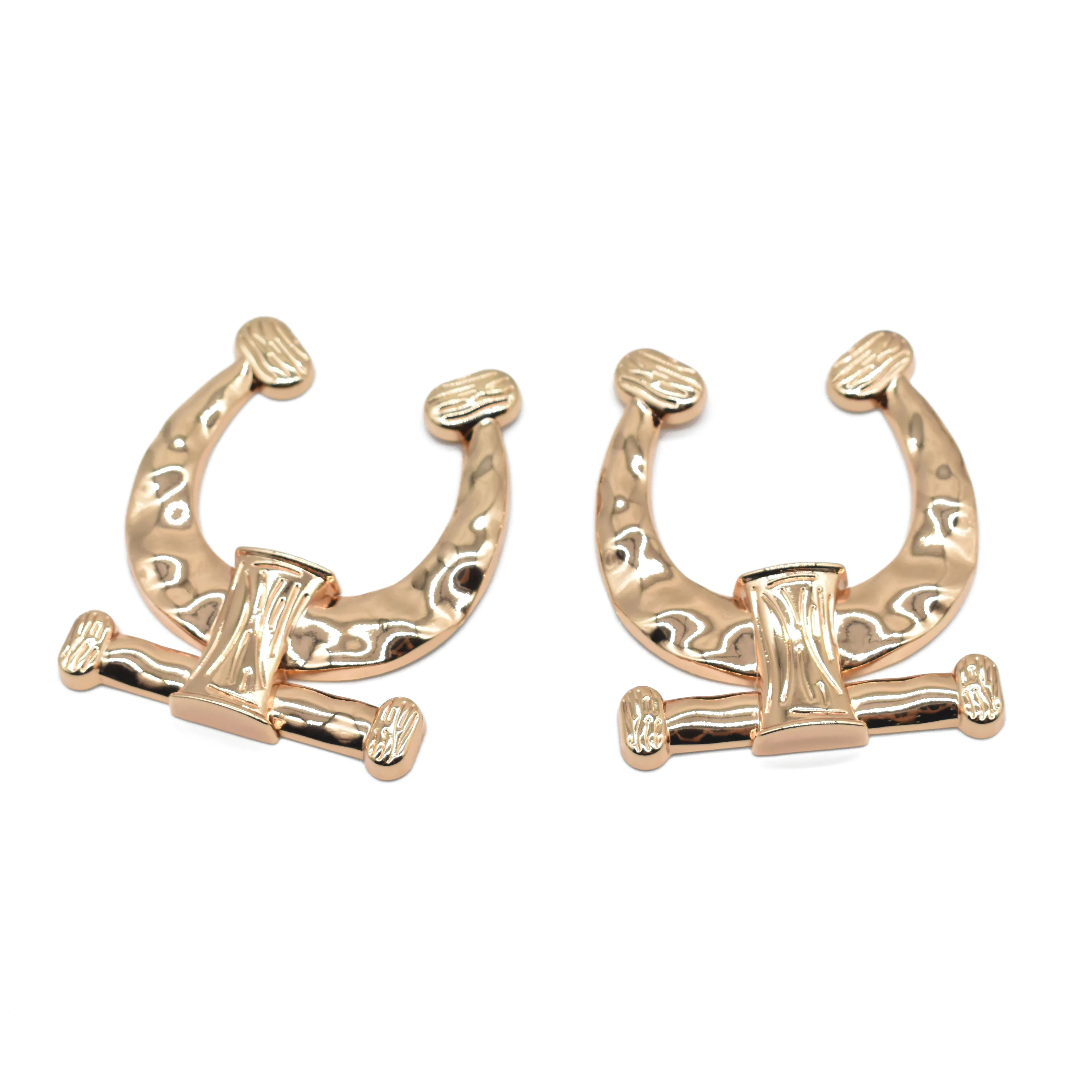 Custom Swimwear Bra Clip Underwear Decorative Accessories Rust Resistant Rose Gold Alloy Bikini Buckle for Swimwear