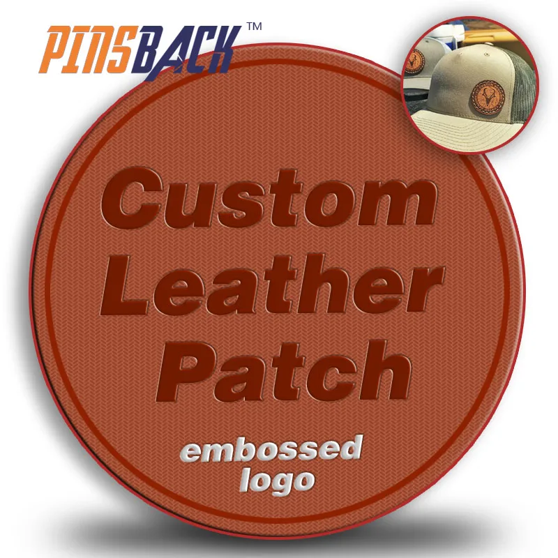 

leather patch custom rubber patches for clothing embossed leather patch label Logo Embossed sewing on PU leather patch