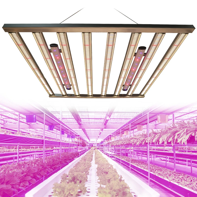 Redfarm 2020 hot sell 1000w 8bar excelvan round grow light Samsung 301b Knob Dimmable LED Grow Light with inventronics driver