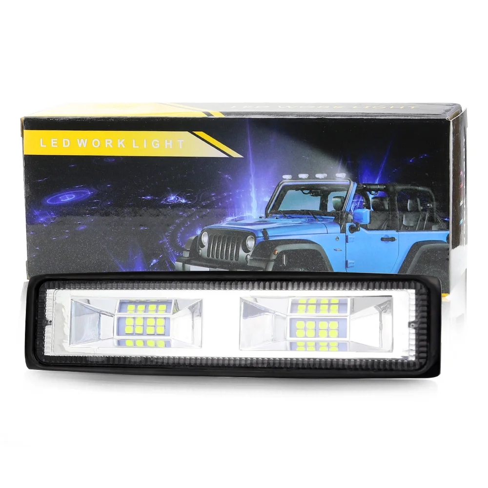 BRAD Aluminum case 12V-24V 6-inch 16 Led 48W Retrofit auxiliary spotlight daytime running light Automotive car LED Work Light
