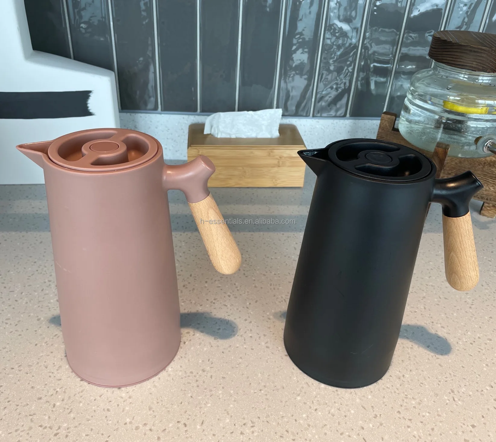 

2020 INS Coffee Thermos 24-hour Insulation Coffee Carafe Keep Drinks Hot Vacuum Flask Easy to Use and Clean 1L/48oz, Customized color