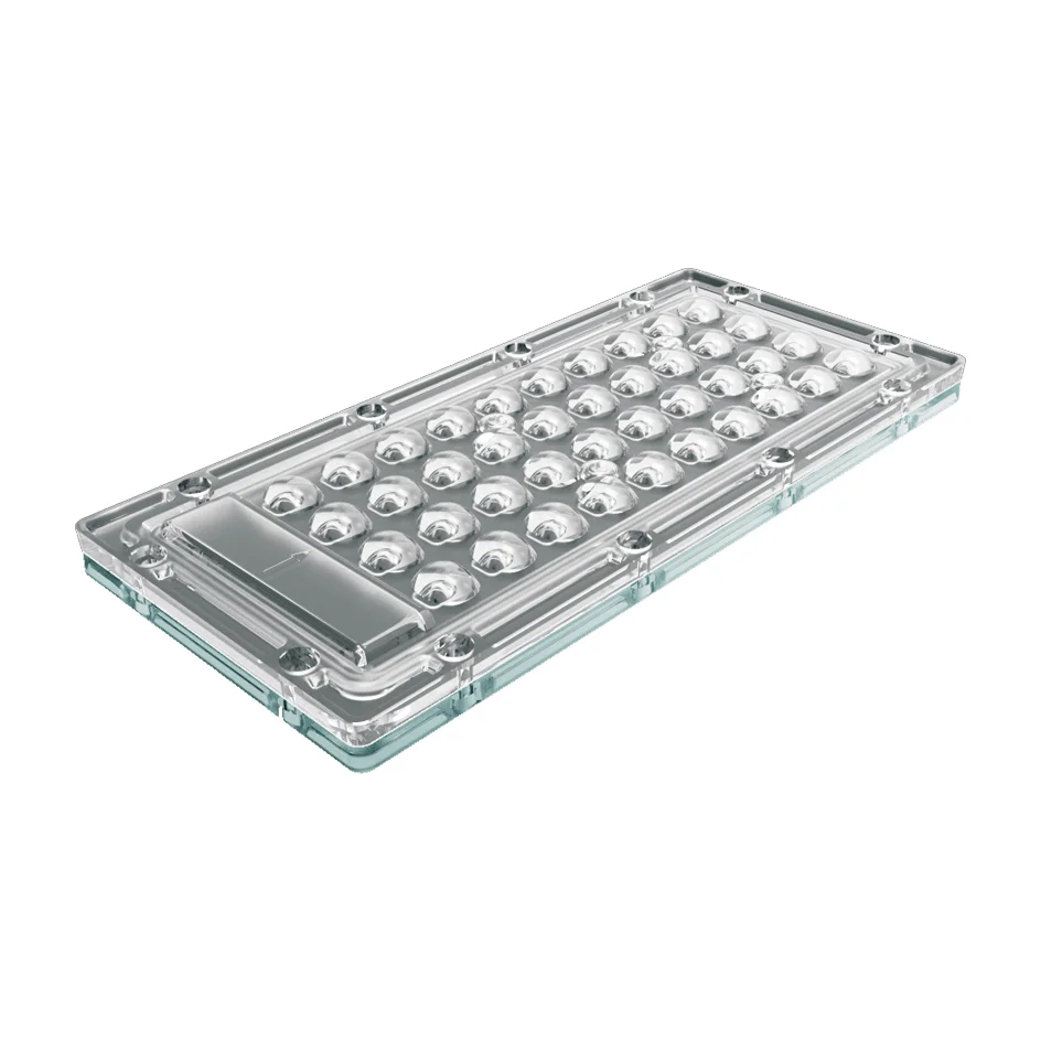 
Manufacturer Casting 180x83mm 3030 40in1 PC LED Optical Array Lens Muti angle Street Light Flood light LED Lenses Multi lens 