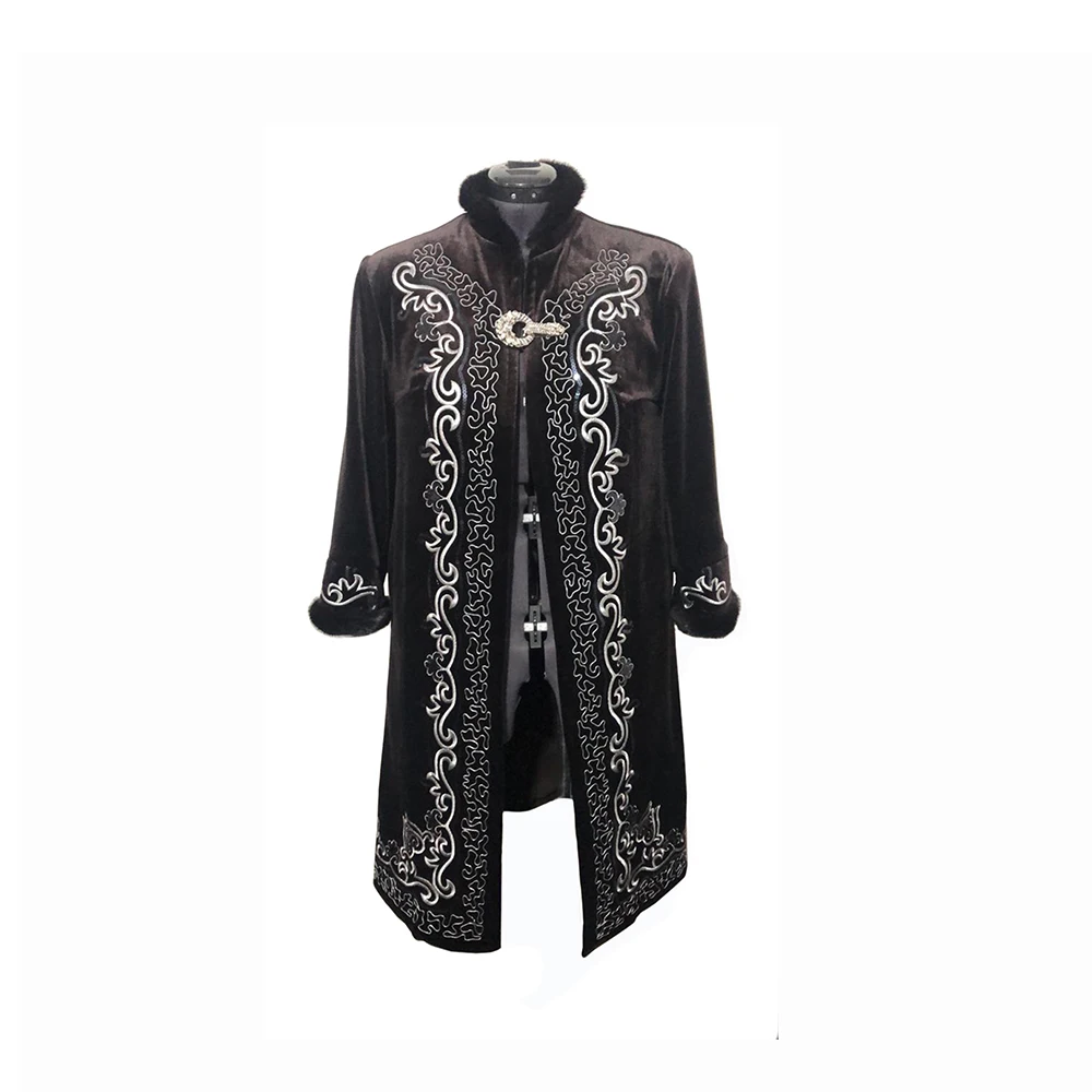 
Wholesale Men Clothing Coat Kazakh National Beshmet 