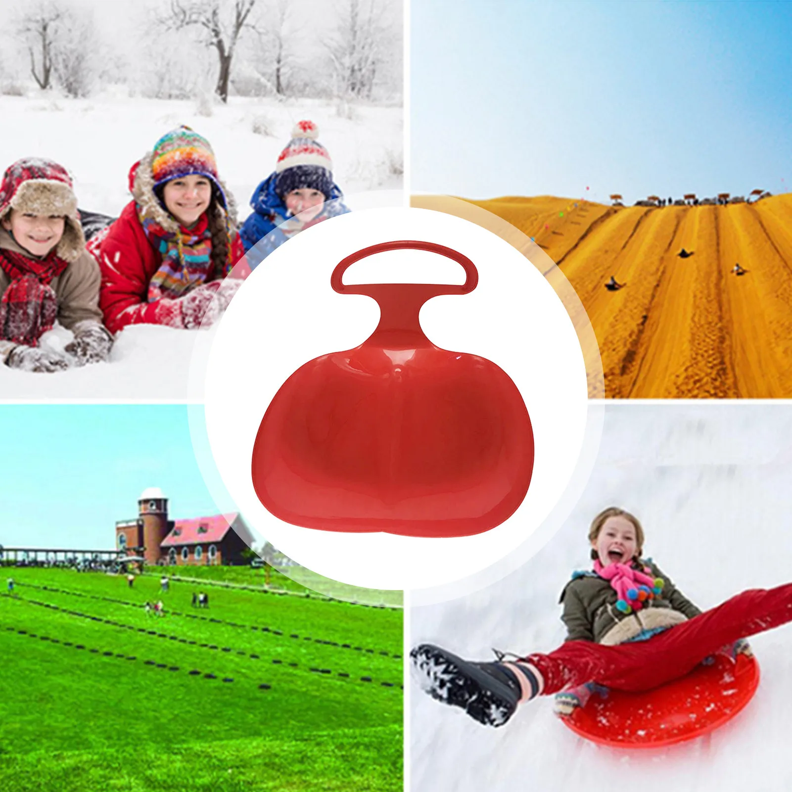 

children multicolor high quality grass thickened wear-resistant apple models skis, Colors