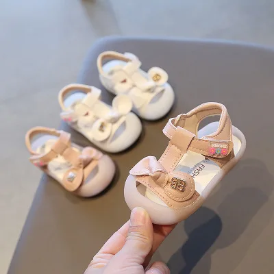 

2021Baby shoes wholesale summer newborn Korean baby sandals fashion bowknot 0-1-2 years kids sneakers shoes baby girl