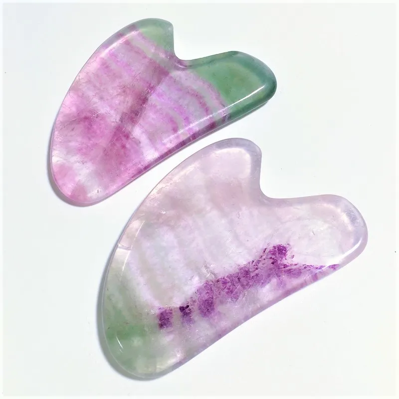 

Summer hot item fluorite gua sha scraping massage tool heart guastone