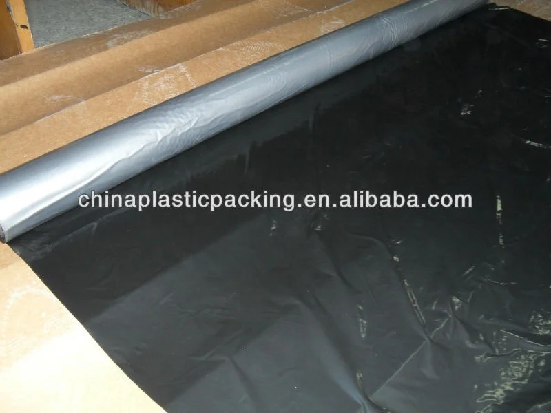 
Agricultural plastic mulch Black silver reflective mulch film 