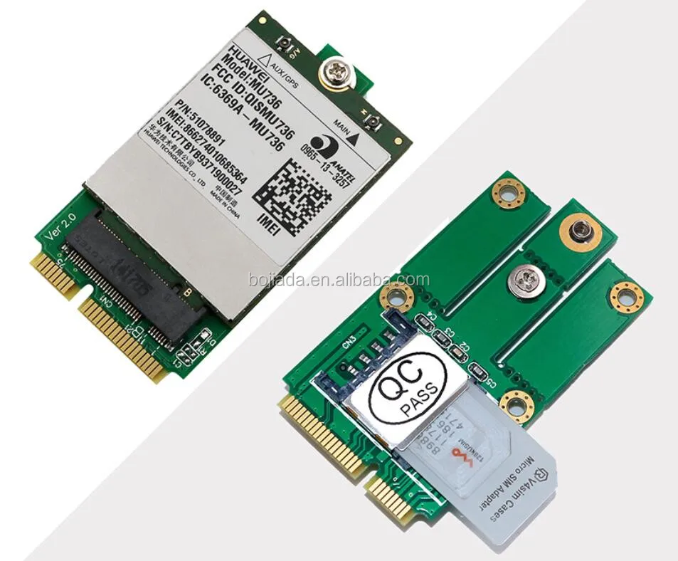 IDS Home NGFF to PCI-E X4 Adapter Card Part Green