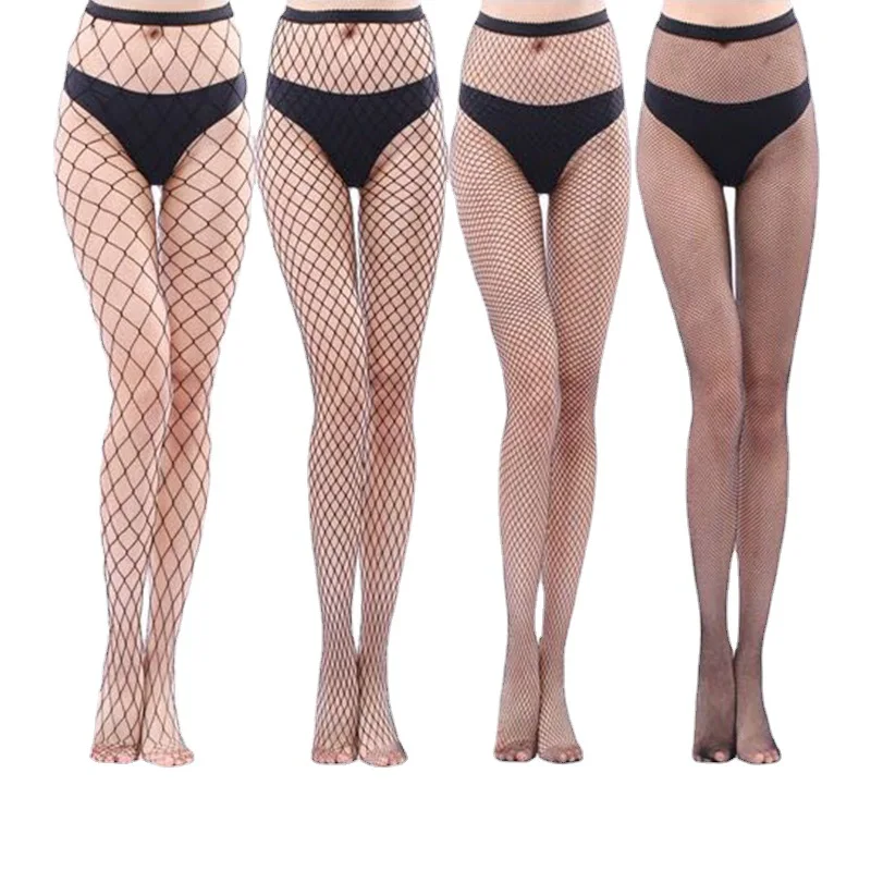 

Collant Sexy Luxury Pantyhose High Waist Grid Fishnet Stockings Knit Net Mesh Panty Pantyhose Tights Leggings