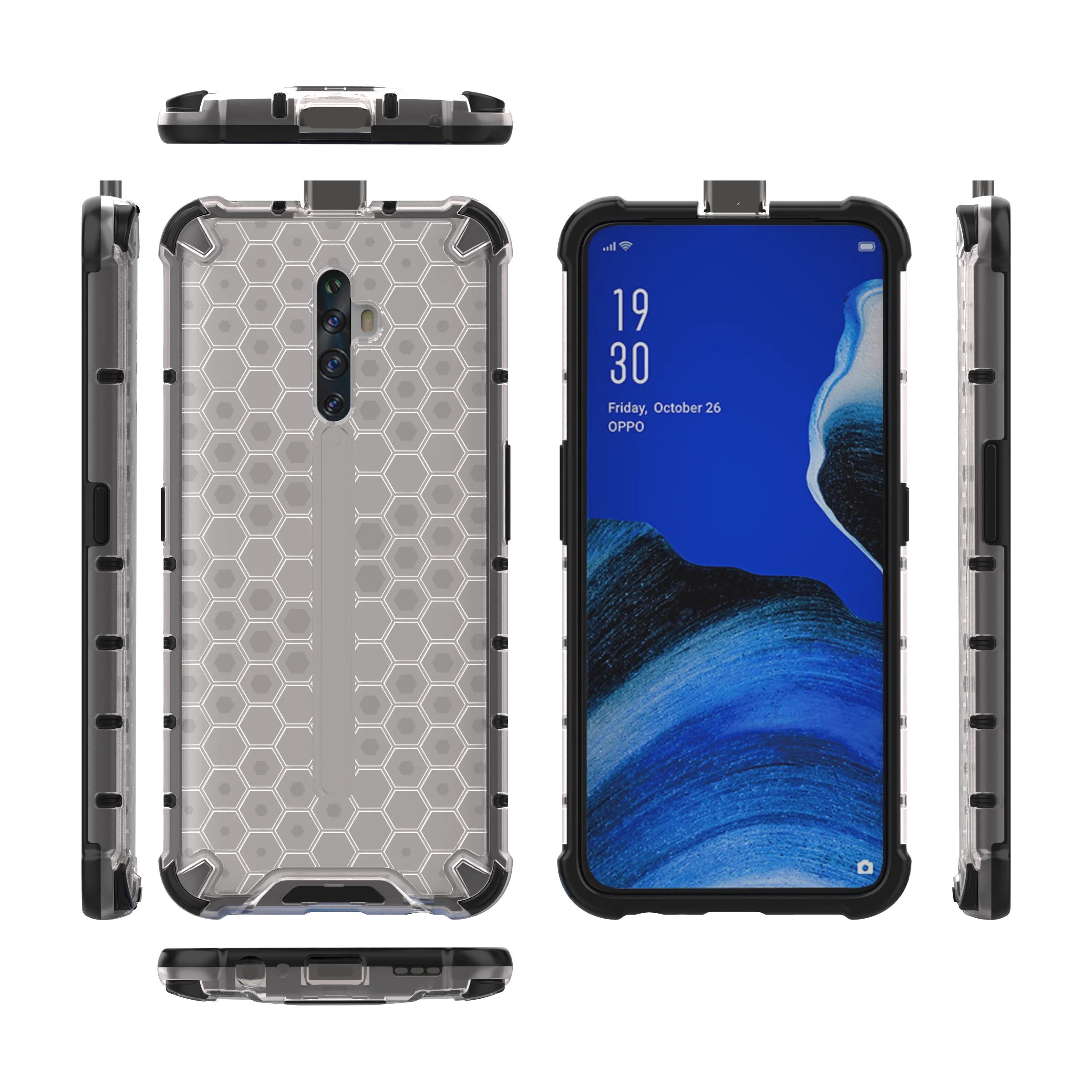 

Factory price Slim Fit Lightweight ShockProof PC TPU phone case for Oppo reno 2z