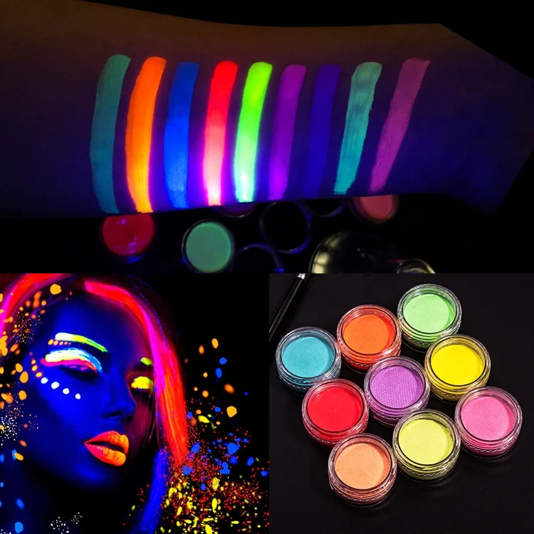 

New Products Pastel Color Eyeliner Fluorescent UV Water Activated Based Glow In The Dark Neon Eyeliner