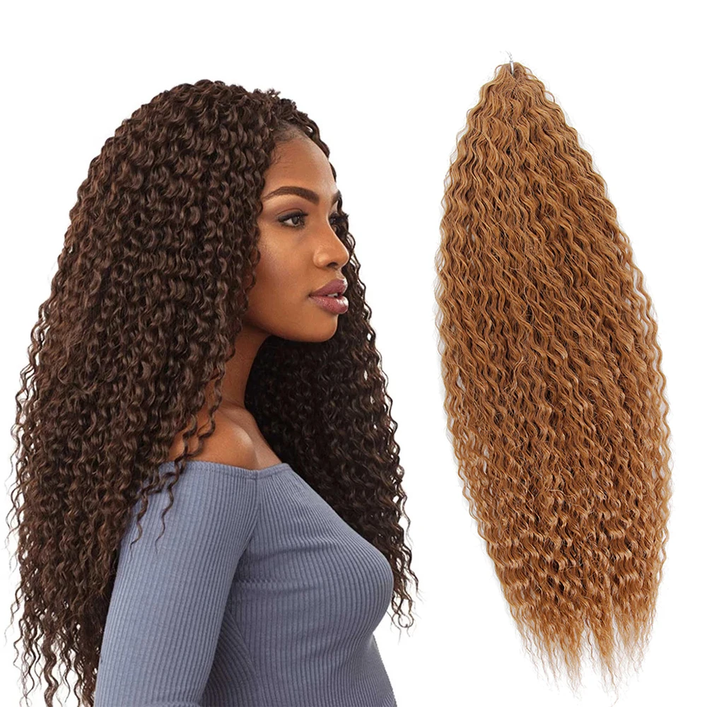 

Hair extensions crochet hair curly bohemian wave 20 inches synthetic braiding hair afro, Ombre