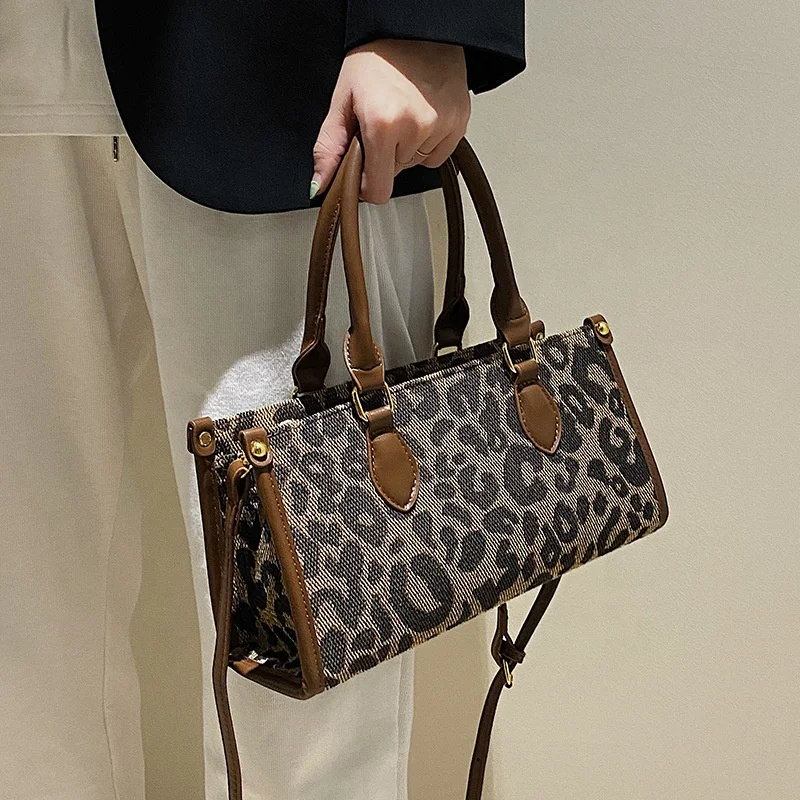 

2021 Hot Sale Leather Crossbody Leopard Print Ladies Purses and Luxury Hand Bags Designer Women Handbags Famous Brands