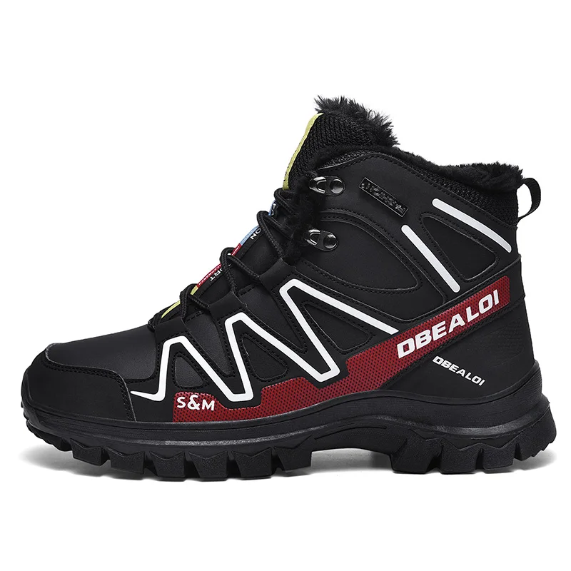 

Winter-style thick velvet waterproof and skid-proof mountaineering shoes outdoor sports shoes, Customerized