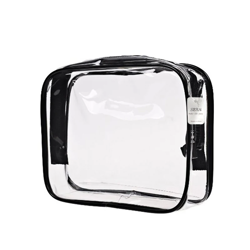 

Wholesales Toiletry Cosmetic Storage Zipper Closure Travel Bag Transparent Clear Cosmetic Bag