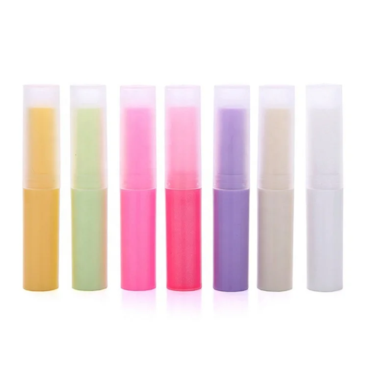4g Lip Balm Stick Container,Twist Up Lipstick Tube In Transparent Color