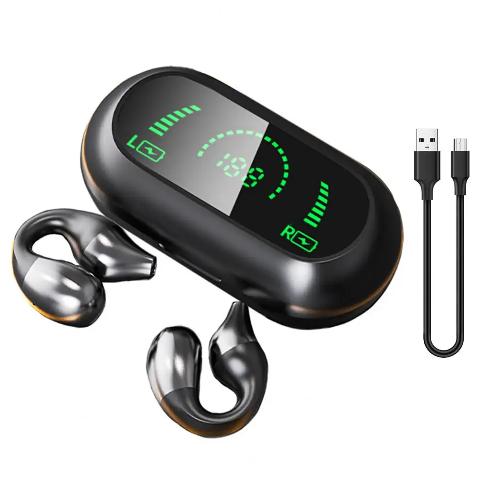 

S03 Wireless Earphone 5.2 Touch Power Digital Display Hifi Noise Reduction Not In-Ear Painless Wireless Headphone