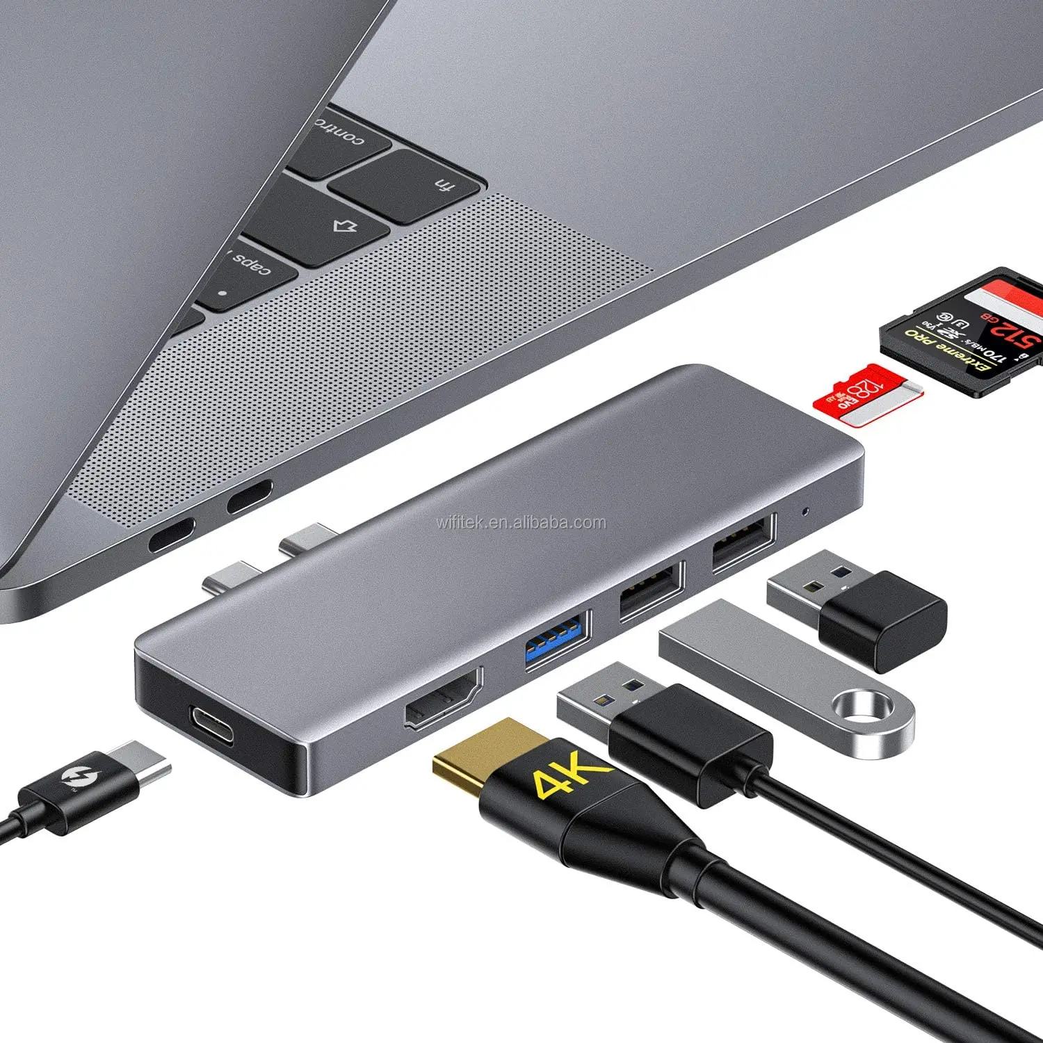 7 In 2 Usb C Thunderbolt 3 4khd Mi Video Audio Tf Sd Card Reader Adapter Usb C Hub Buy Hub Usb Usb C Hub Hub Product On Alibaba Com