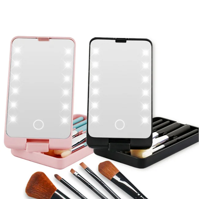 

2021hot sale bling cosmetics shining makeup mirror LED Makeup Mirror Lights Kit, Black white pink green blue