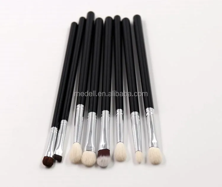 

Medell brush make-up set 8pcs luxury professional makeup brush eyeshadow make up brushes private label cosmetics tools, Black