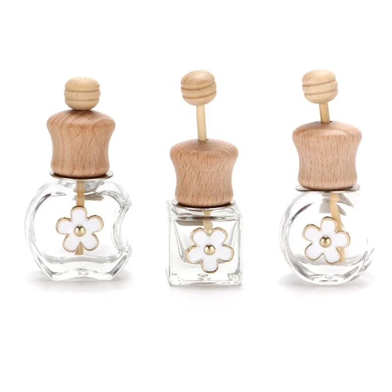 

6ML 8ML Fragrance Car Diffuser Empty Glass Bottle Air Freshener Car Perfume Clip Air Vent Outlet