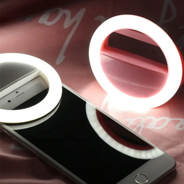 

4 color Potable mini size Circle led ring light for phones