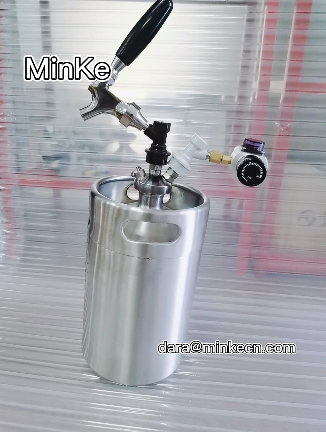 Corny Keg Co2 Mini Gas Regulator Co2 Charger Kit 090 Psi For