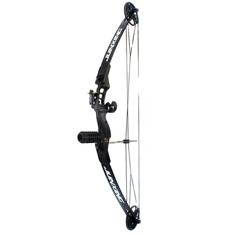 

Arrow shooting archery non - children split American hunting straight drawn bow metal pulley bow, Black