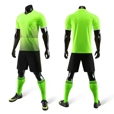 

Personalized Men Short Sleeve Soccer Suits Training Team Uniform Any Name Goalkeeper Bundle Set Includes Jersey Shorts and Socks, Customized color