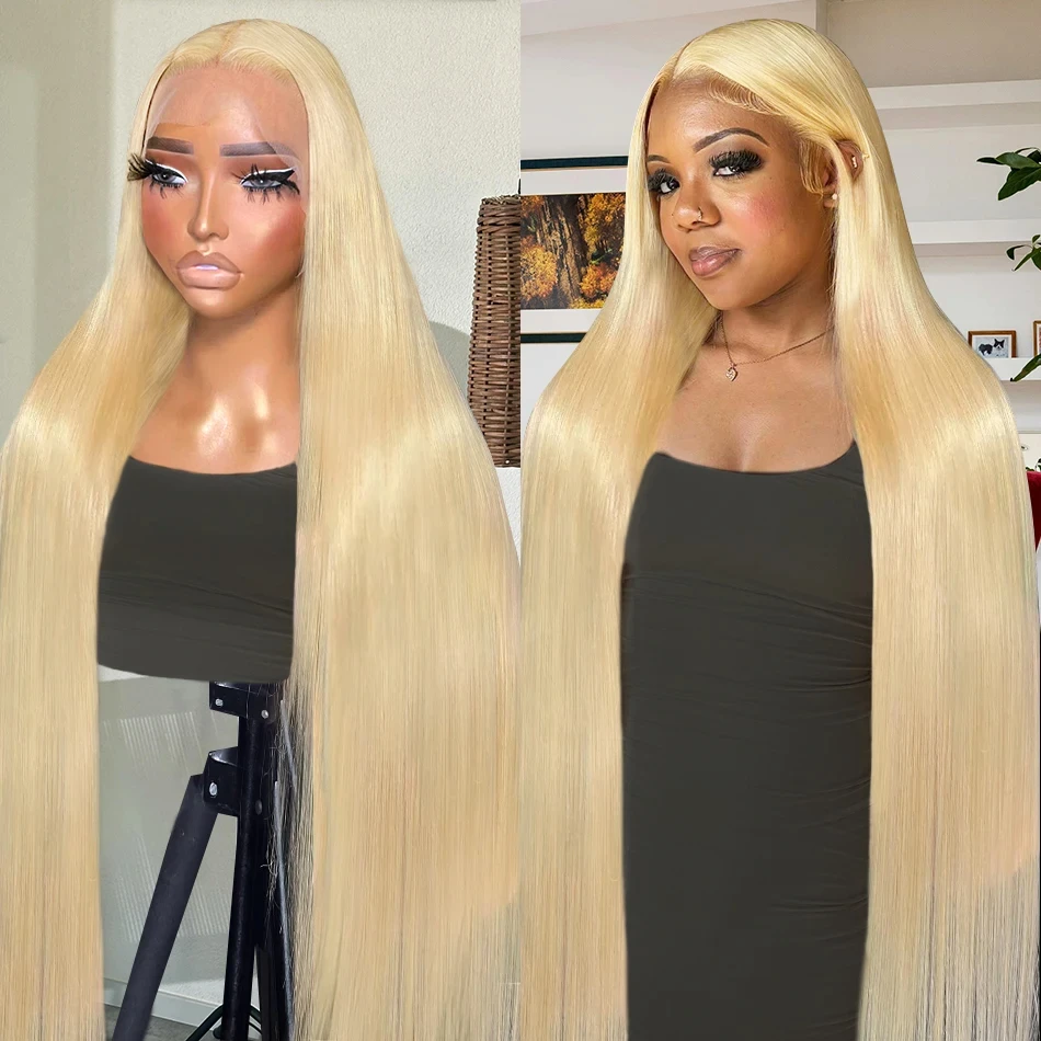 Wholesale 613 Blonde Lace Front Wigs 40 Inch 613 13x4 Full Lace Wig Cheap Brazilian Human Raw Virgin Hair Full Lace Wigs