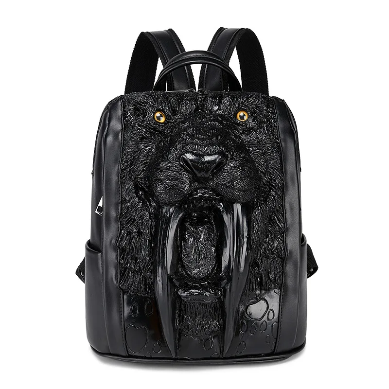 

Pu Backpack Male 3d pattern Scream Shoulder Laptop Bag Female Rivet Outdoor Travel Wholesale Ghost Backpack, Customized color