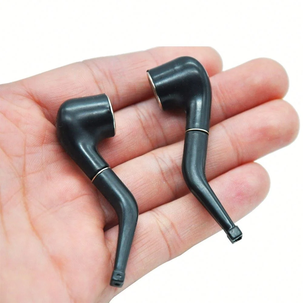 

Mini 2.44inches Bent Chinese Small Pipe Plastic Metal Smoke Pipe Dry Herb Tobacco Pipe Hot, Picture