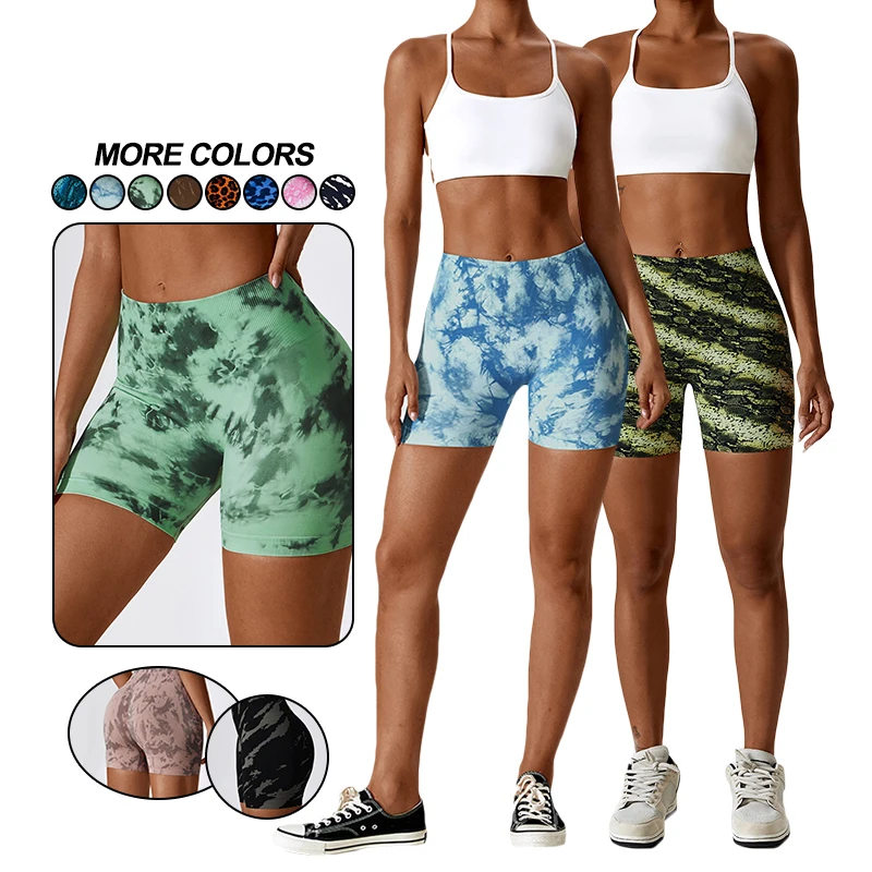 

Selling Durable Using Seamless Animal Printed Tenue De Sport Femme Womens Leggings High Waist Butt Lifting Fitness Yoga Shorts