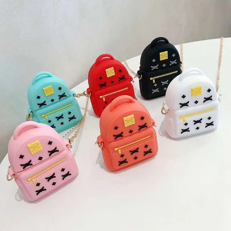 

Fashion Luxury 3D Bag Metal Chain Design Protective for Airpod Case Silicone for Airpods 12 Cover Headphone Custom Accessories