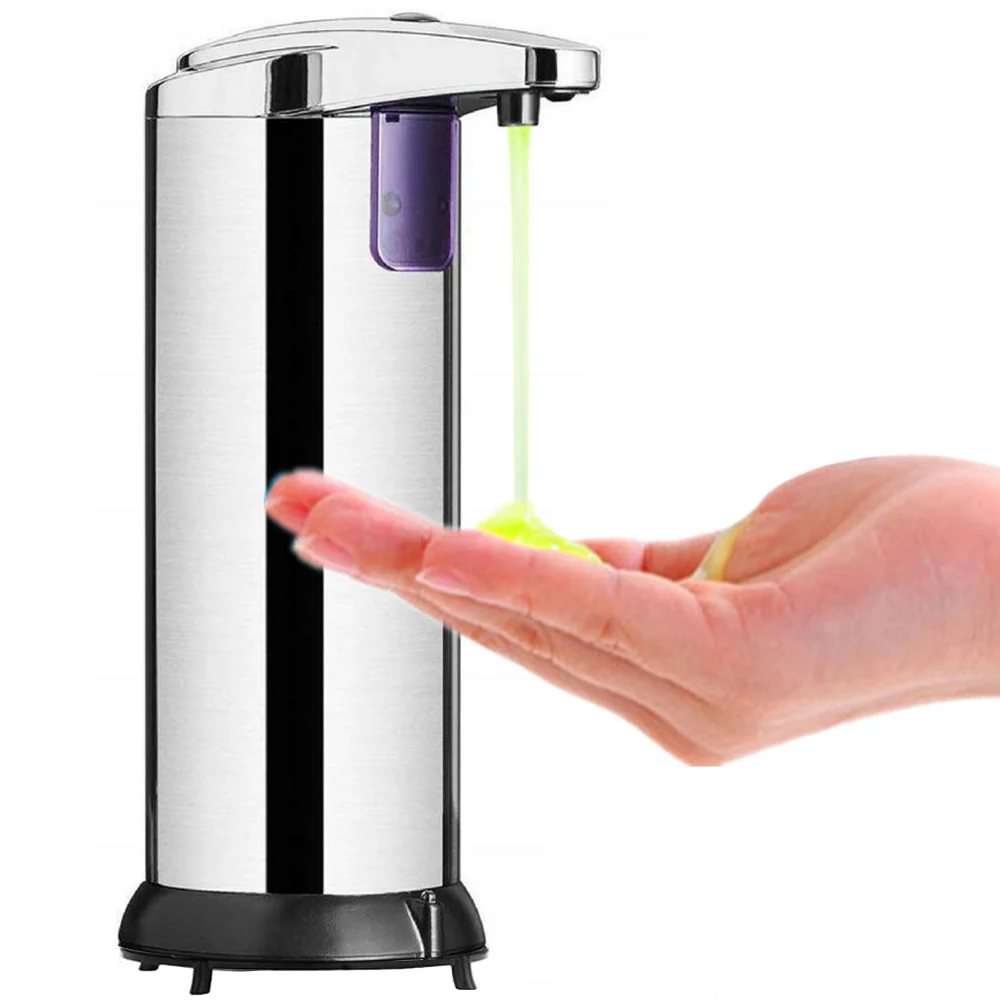 

250ml touchless soap dispenser stainless steel infrared sensor pump