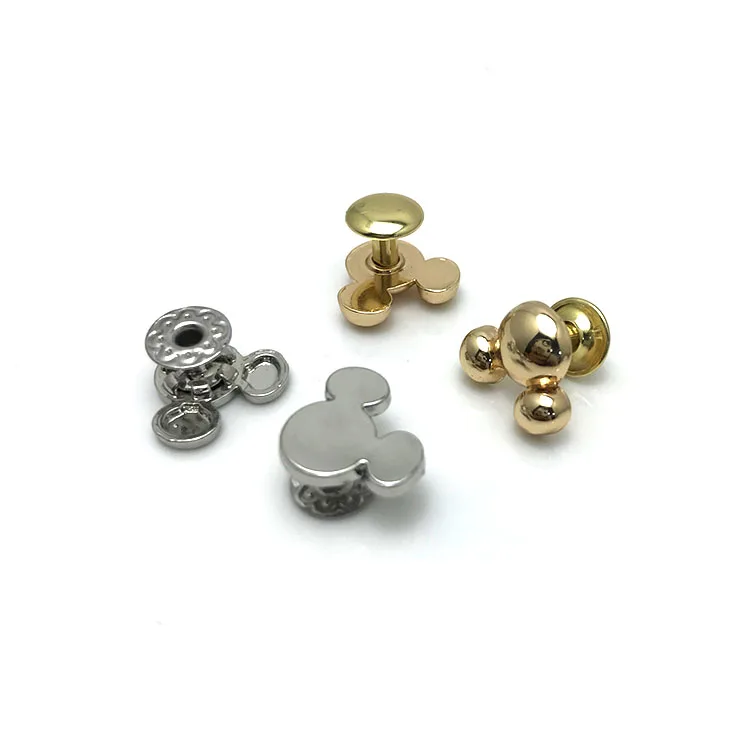 

Mikey Shape Metal Bag Bottom Feet Rivet Decorative Rivets For Handbag